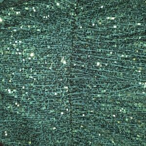 Green sequin tank